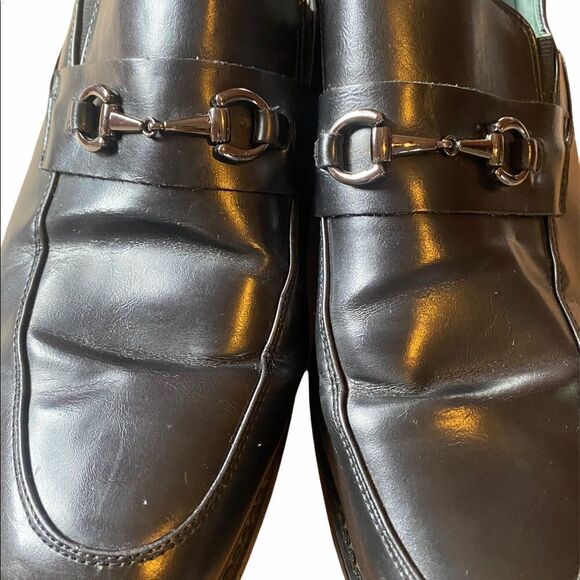 Todd Welsh Men\'s Horse bit Loafers Shoes, Black, Leather, Pre-Owned Size 13 D main image 10